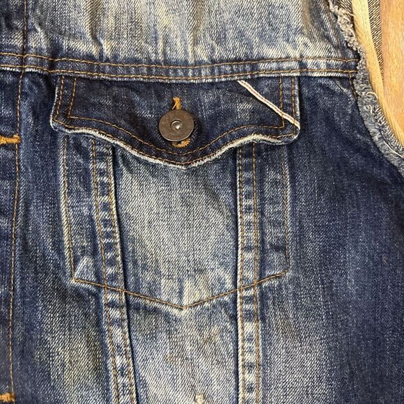 Cult Of Individuality Jean Vest XXL 2XL Distressed - Picture 6 of 10